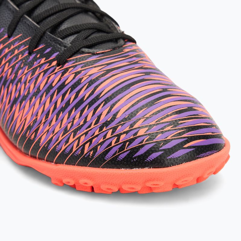 PUMA Future 8 Play TT gyermek futballcipő puma fekete/ puma fehér/ izzó vörös 7