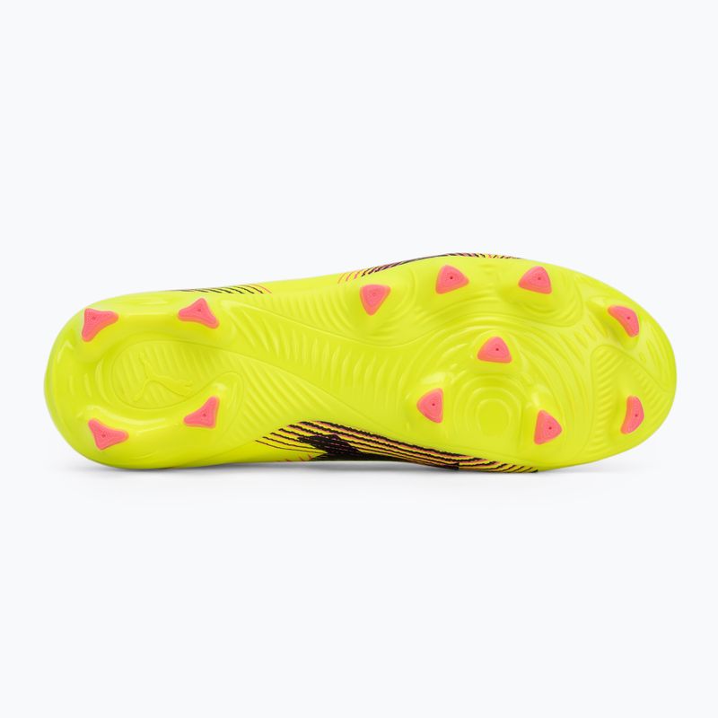 Gyermek futballcipő PUMA Future 8 Play FG/AG Jr sárga riasztás/puma fekete/napbarnított 4