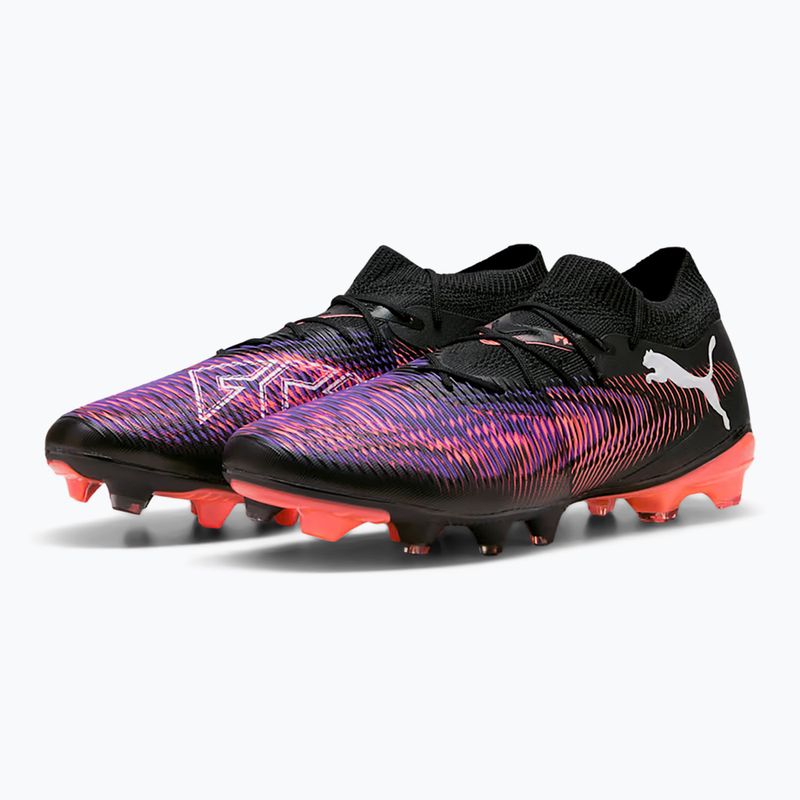 PUMA Future 8 Match FG/AG férfi futballcipő puma fekete/puma fehér/izzó piros 2