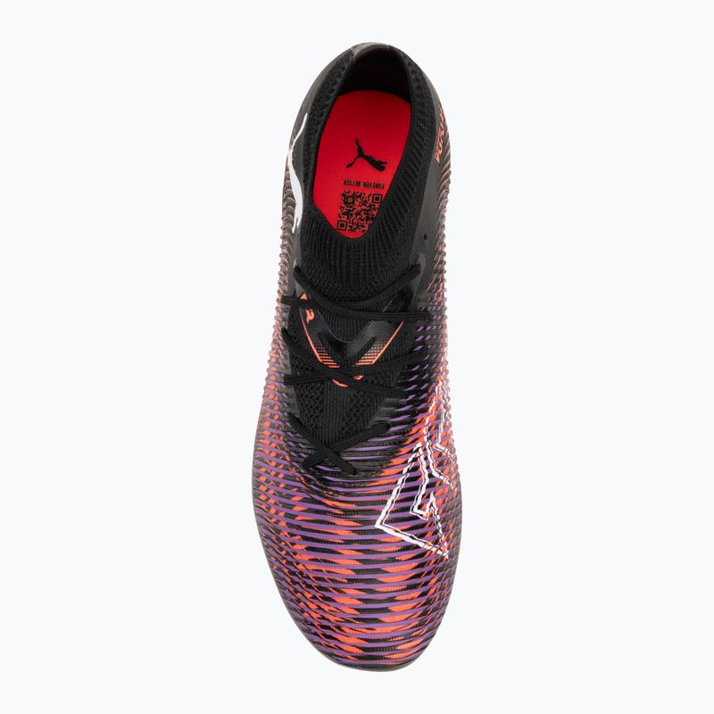 PUMA Future 8 Match FG/AG férfi futballcipő puma fekete/puma fehér/izzó piros 5
