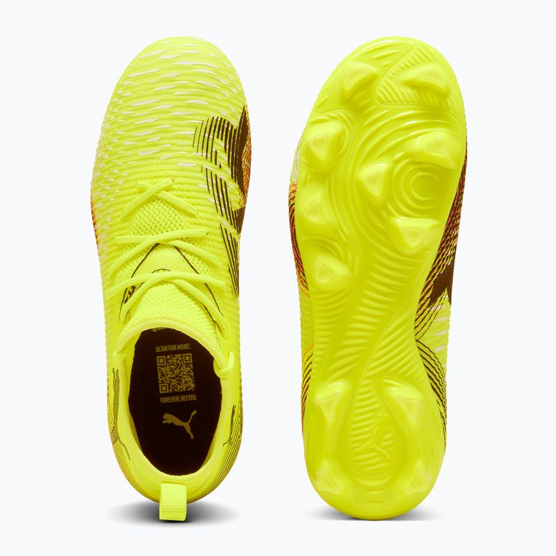 PUMA Future 8 Match FG/AG Jr gyermek focicipő sárga riasztás/puma fekete/sun struck 3