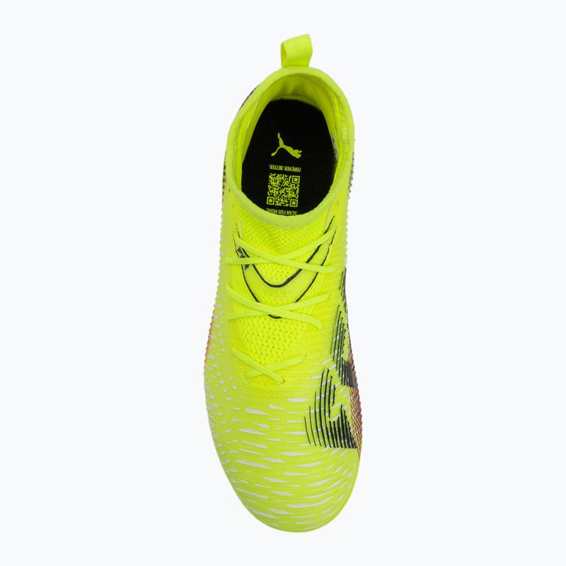 PUMA Future 8 Match FG/AG Jr gyermek focicipő sárga riasztás/puma fekete/sun struck 5