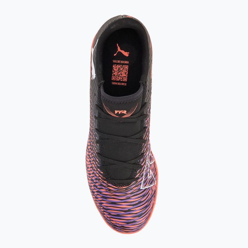 Férfi futballcipő PUMA Future 8 Play TT puma fekete/ puma fehér/ izzó vörös 5