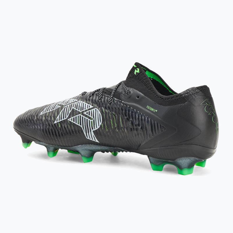 Férfi futballcipő PUMA Future 8 Ultimate Low FG puma fekete/hűvös világosszürke/fluo zöld 3