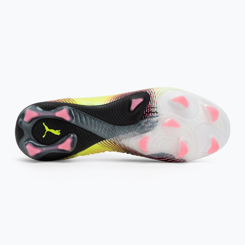 Férfi futballcipő PUMA Future 8 Ultimate Low FG sárga riasztás/puma fekete/napsütötte 4