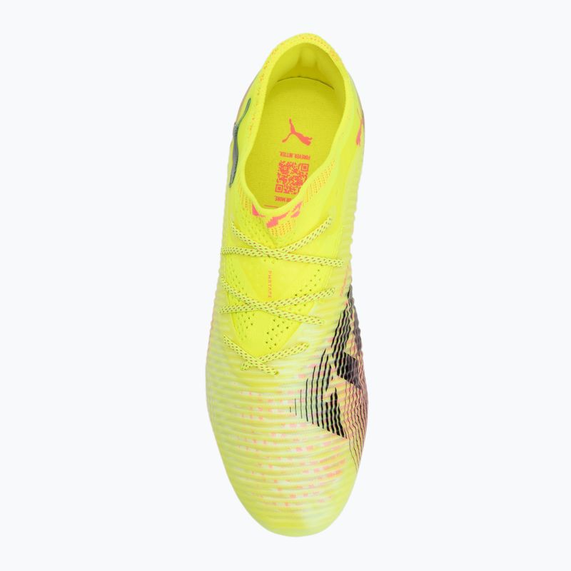 Férfi futballcipő PUMA Future 8 Ultimate Low FG sárga riasztás/puma fekete/napsütötte 5