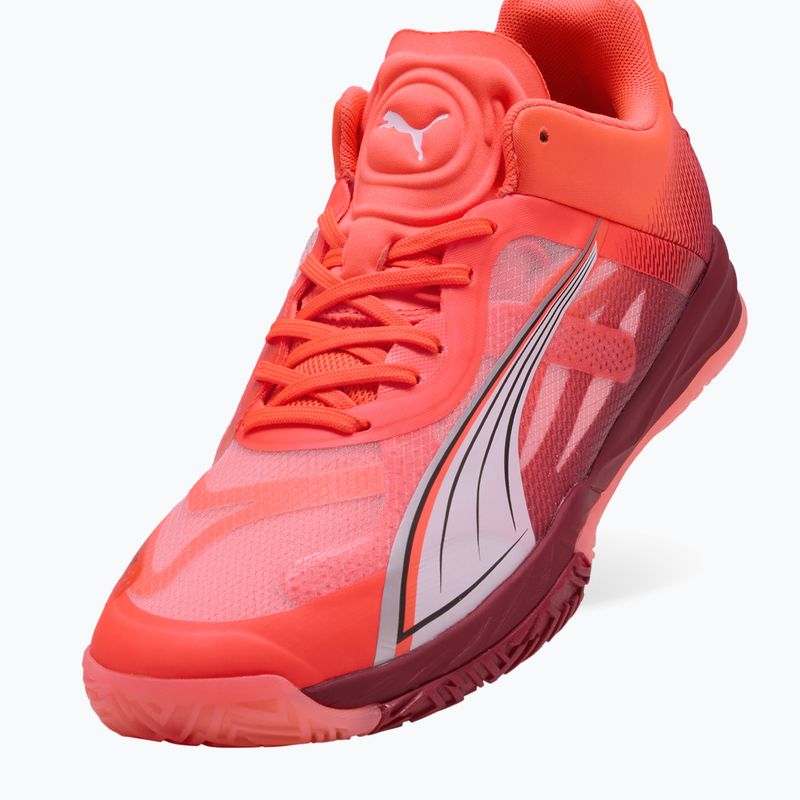 PUMA Accelerate Nitro SQD férfi cipő izzó piros / puma fehér / dark crimson 4