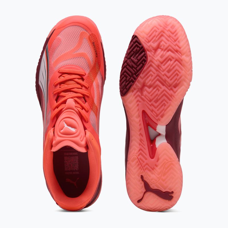 PUMA Accelerate Nitro SQD férfi cipő izzó piros / puma fehér / dark crimson 6