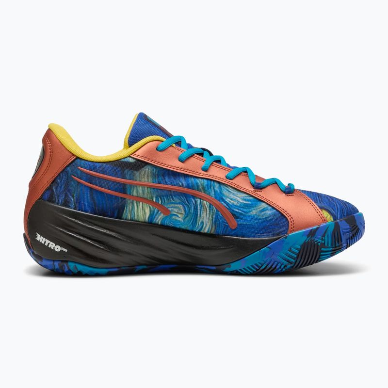 Férfi kosárlabda cipő PUMA All-Pro Nitro Dylan Exhibit élénk kék/trópusi kék 8