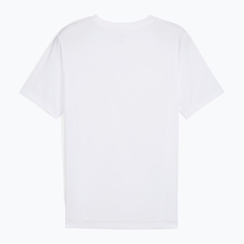 Férfi PUMA ESS Small Logo Poly Tee puma fehér 2