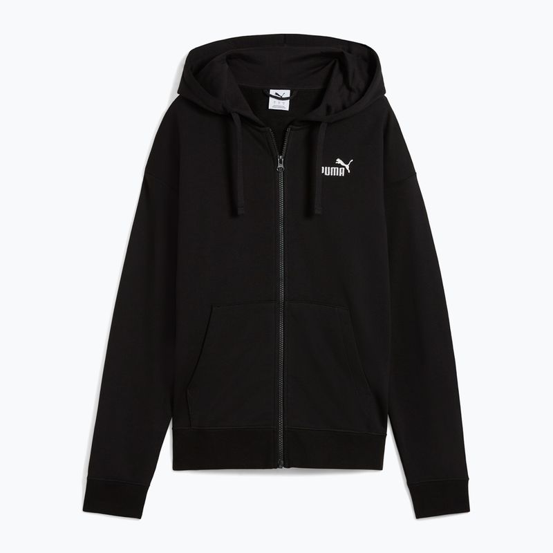 Női pulóver PUMA ESS Small No. 1 Logo Comfort Full-Zip puma fekete puma fekete