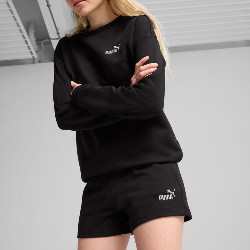 Női rövidnadrág PUMA ESS Small No.1 Logo 4 puma fekete 3