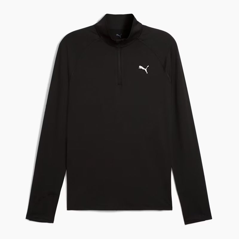 Férfi PUMA Run Velocity Cloudspun 1/4 Zip futó pulóver puma fekete