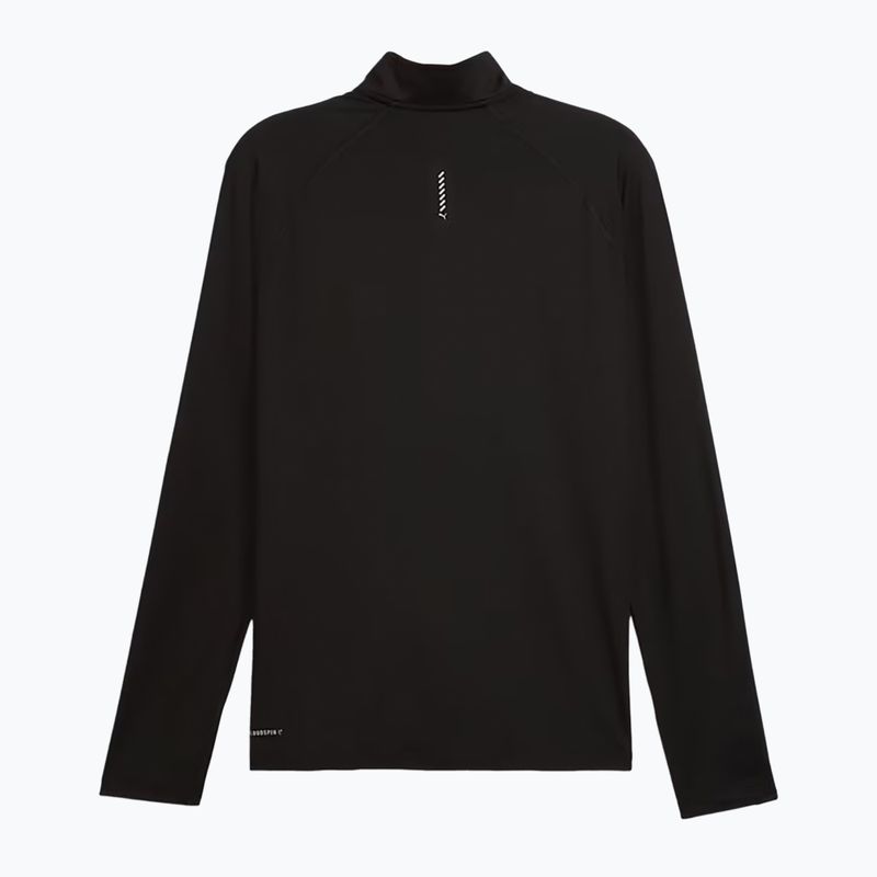 Férfi PUMA Run Velocity Cloudspun 1/4 Zip futó pulóver puma fekete 2