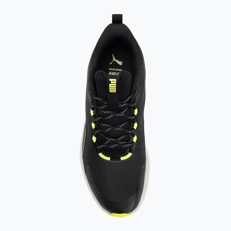 PUMA Skyrocket Lite Trail futócipő puma fekete/tollszürke/sárga riasztás 5