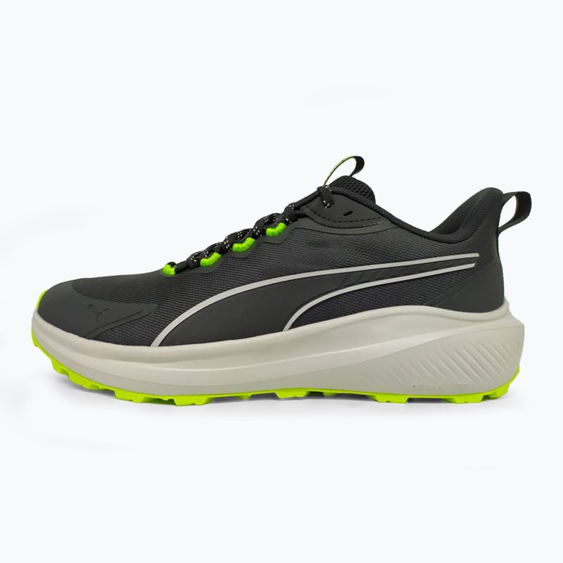 PUMA Skyrocket Lite Trail futócipő puma fekete/tollszürke/sárga riasztás