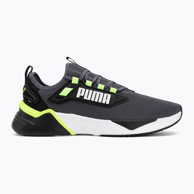 PUMA Retaliate 3 futócipő puma fekete/zöld hold/zöld csillogás 2