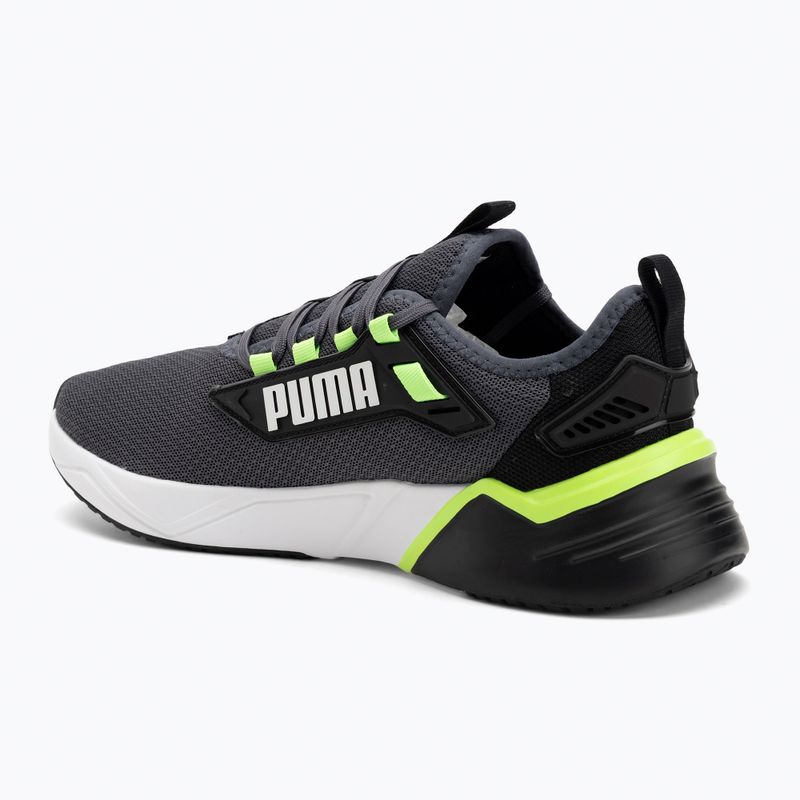 PUMA Retaliate 3 futócipő puma fekete/zöld hold/zöld csillogás 3
