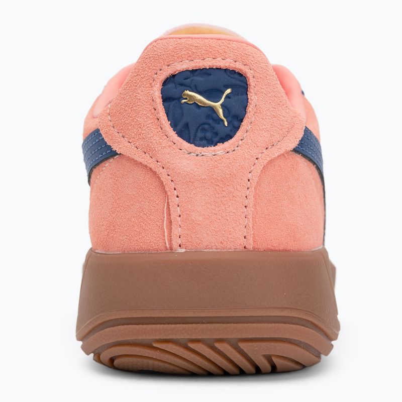 Női PUMA Club Klassika Suede rózsaszín gyümölcs/bronzkék/puma arany cipő 6