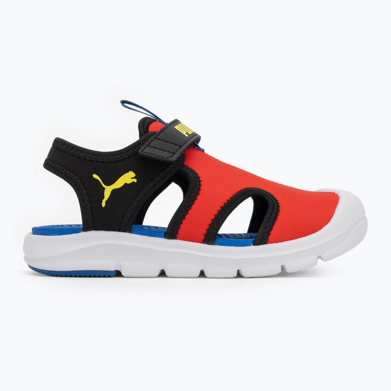 PUMA gyermek szandál Fun Racer Sandal V PS for all time piros/cemon sherbert/puma fekete 2