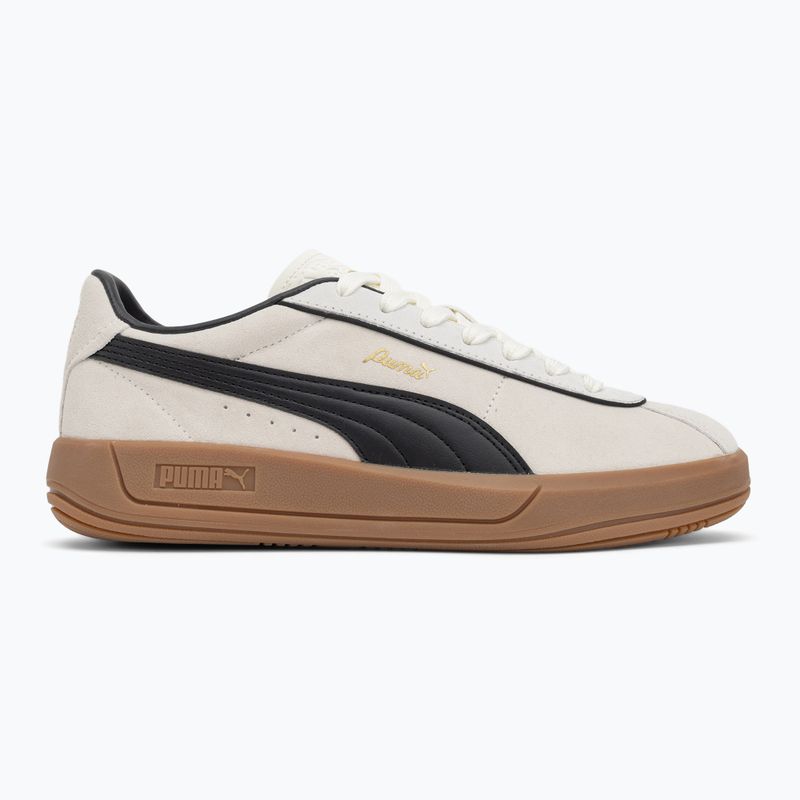 Női PUMA Club Klassika Suede meleg fehér/puma fekete/puma arany cipők 2