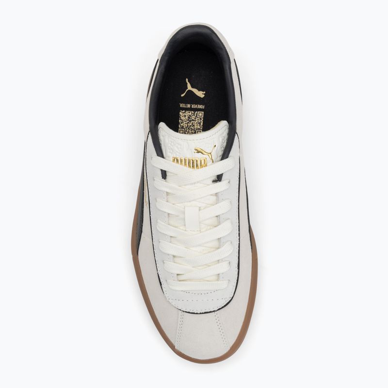 Női PUMA Club Klassika Suede meleg fehér/puma fekete/puma arany cipők 6