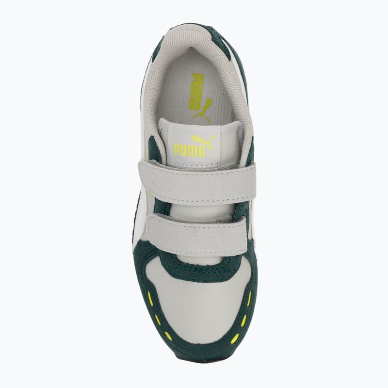 PUMA Cabana Racer SL 20 V PS junior cipő coollightgray/pumawhite/darkmyrtle/limesmash 5