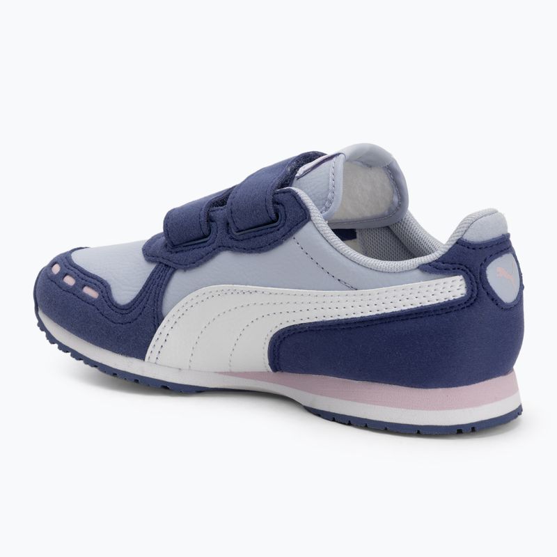 PUMA Cabana Racer SL 20 V PS hűvös időjárás/puma fehér/kék kristály/rózsaszín lila junior cipő 3