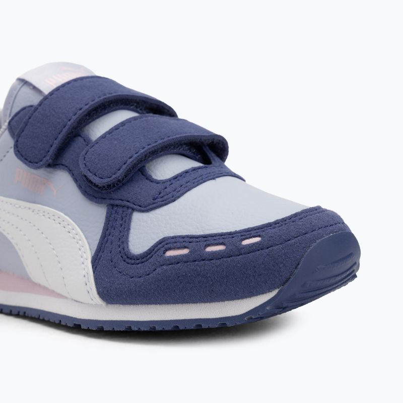 PUMA Cabana Racer SL 20 V PS hűvös időjárás/puma fehér/kék kristály/rózsaszín lila junior cipő 7