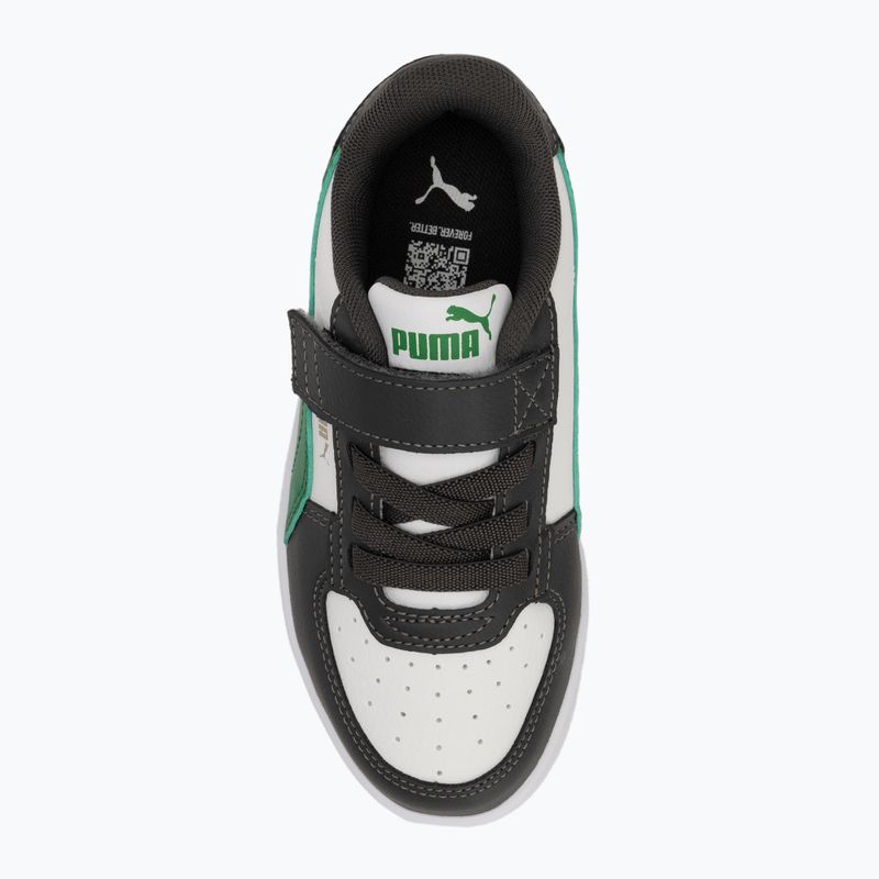 PUMA Caven 2.0 shadow grey/archive green/puma white gyermek cipő 5
