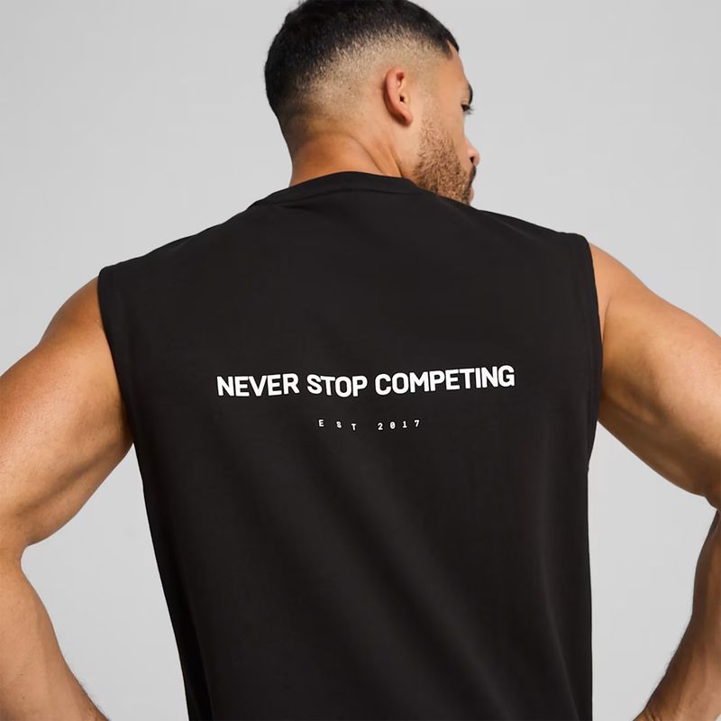 Férfi edzőpóló PUMA x HYROX Cutoff Tank fekete 6