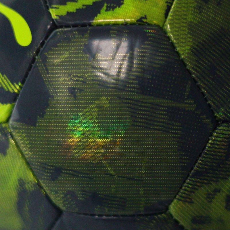 PUMA Cup Football Graphic sárga riasztás/zöld csillogás/galaktikus szürke méret 5 3