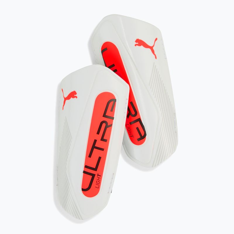 PUMA Ultra Light Strap sípcsontvédő puma fehér/izzó piros