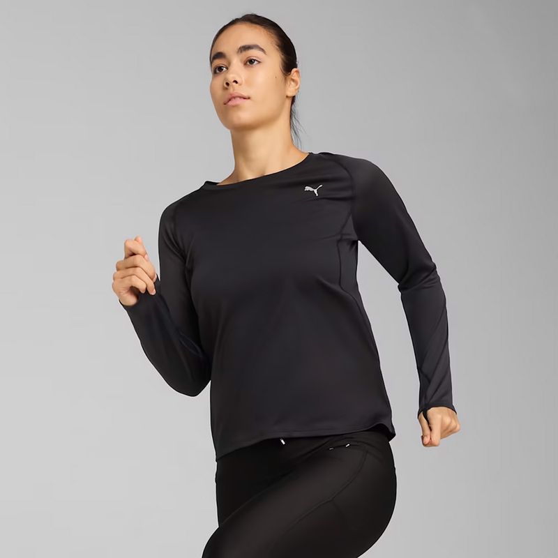Női futó hosszú ujjú PUMA Run Velocity Poly puma fekete puma fekete 3