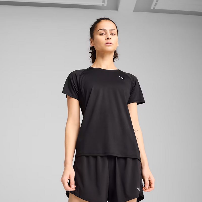 Női futópóló PUMA Run Velocity Tee Poly puma fekete 3