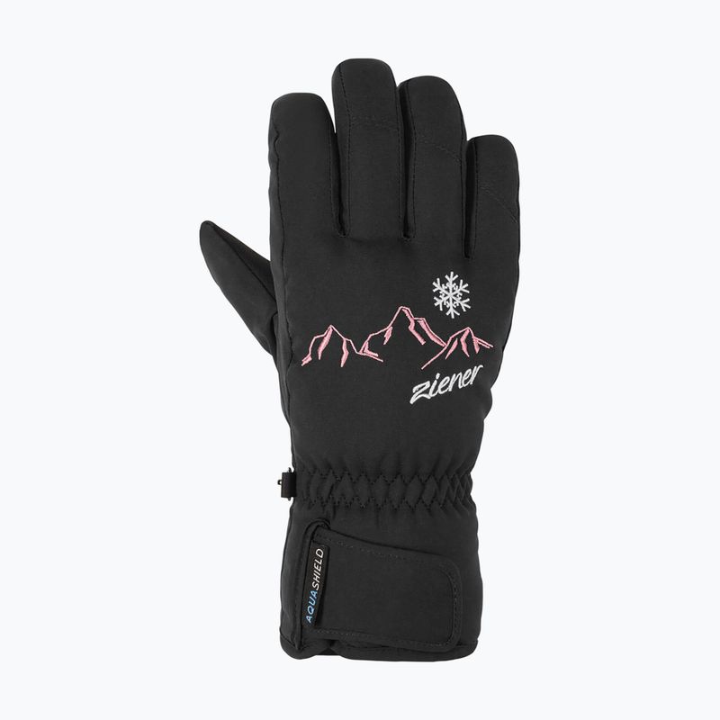 Gyerek síkesztyű ZIENER Lailla Aquashield black 2