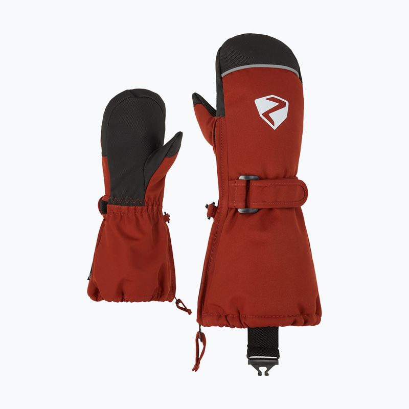 Gyerek síkesztyű ZIENER Lanup Aquashield AW Minis woody brown 6