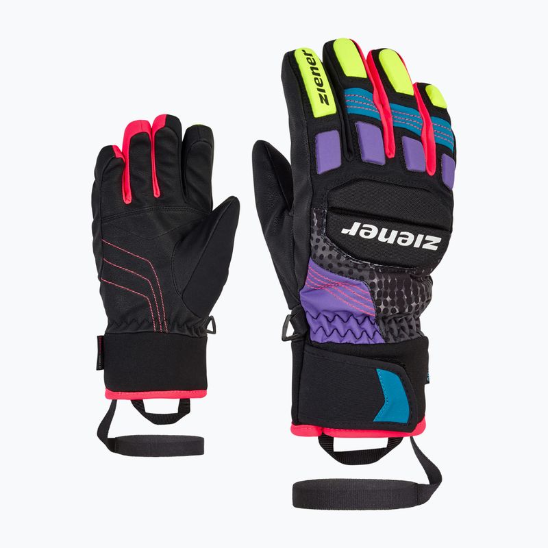 Gyerek síkesztyű ZIENER Luro Aquashield PR multicolor 7