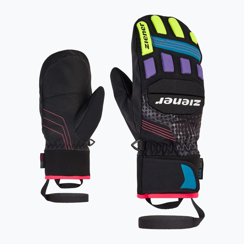 Gyerek síkesztyű ZIENER Luron Aquashield PR Mitten multicolor 7