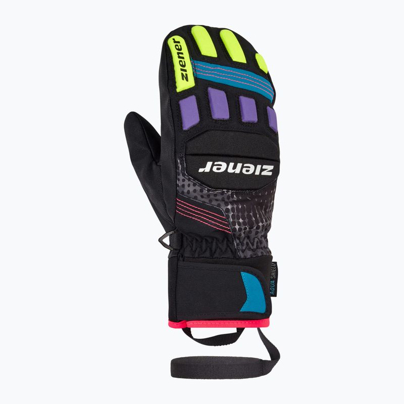 Gyerek síkesztyű ZIENER Luron Aquashield PR Mitten multicolor 8