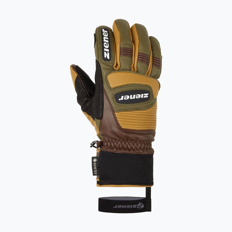 Férfi síkesztyű ZIENER Guard GTX + Gore Grip PR alpine dark/brown 8