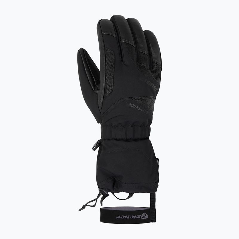 Férfi síkesztyűk ZIENER Gaiku-Z Aquashield AW black 2
