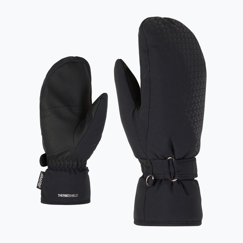 Női síkesztyű ZIENER Kisar Aquashield Mitten black 2
