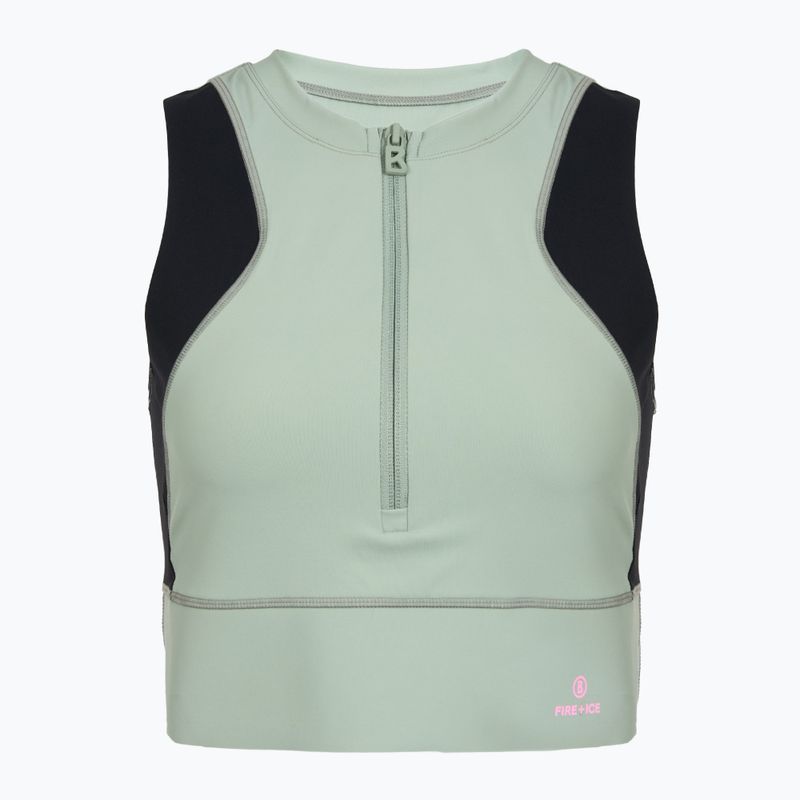 női edzőpóló BOGNER FIRE+ICE Caia 1/4 Zip eucalyptus