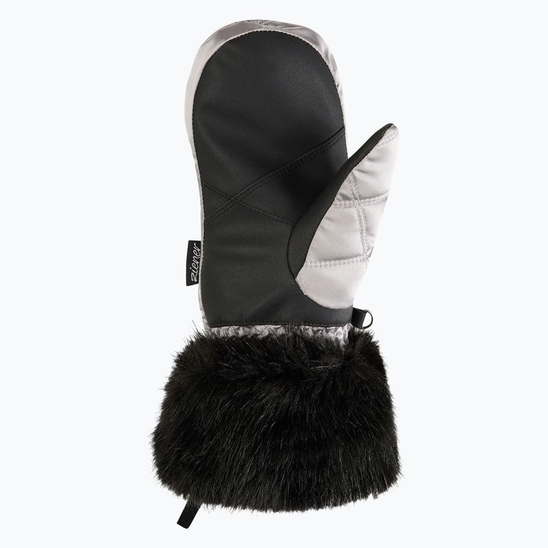 Női síkesztyű ZIENER Kwinzi-Z Mitten metallic silver 3