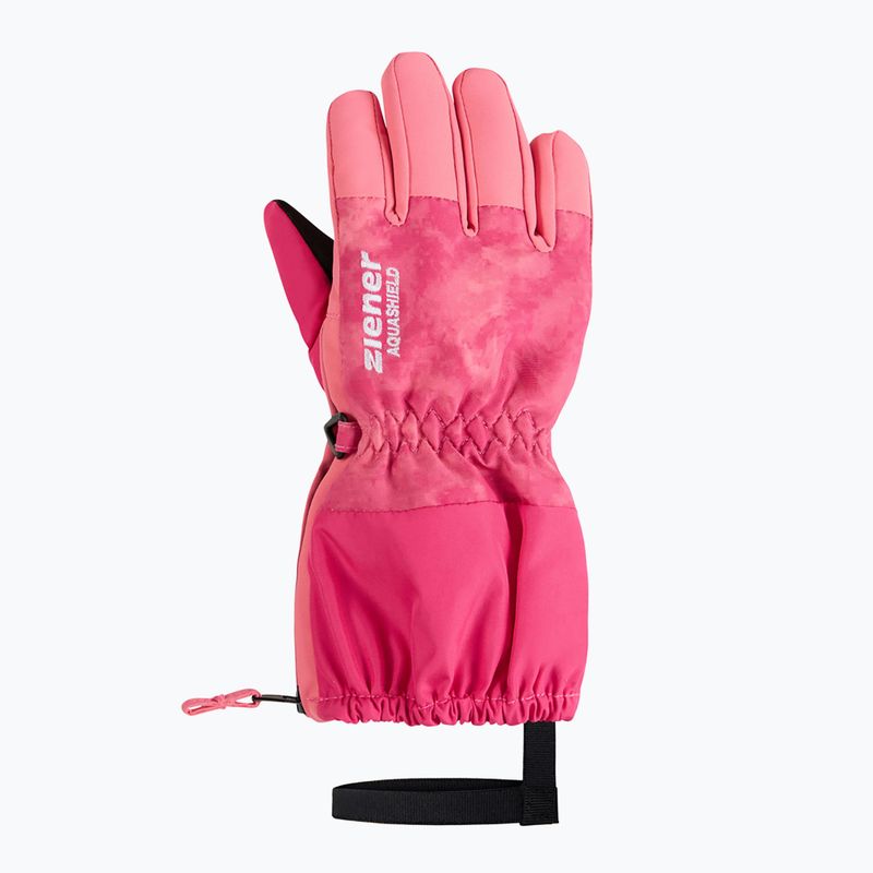 Gyerek síkesztyűk ZIENER Levio AS Minis tie dye pop pink 2