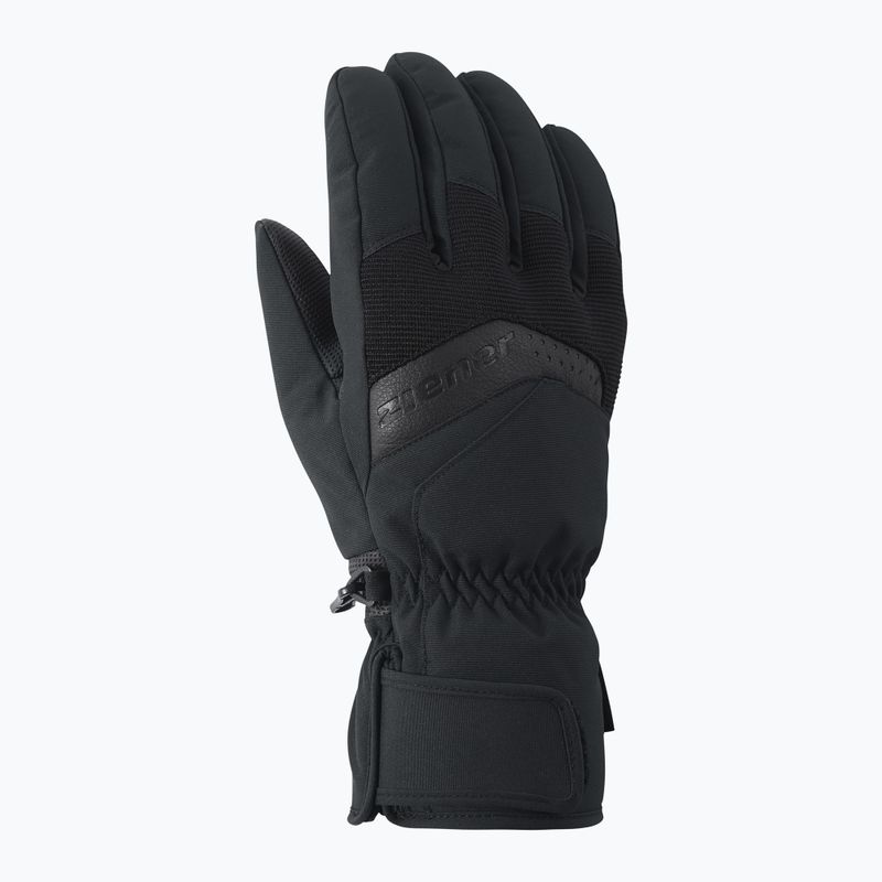 Síkesztyűk ZIENER Gabino black/red 2