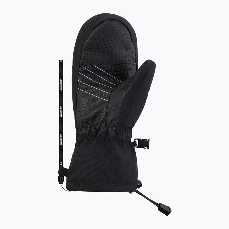 Gyerek síkesztyűk ZIENER Lavalino-Z Aquashield AW Mitten black/red leo 3