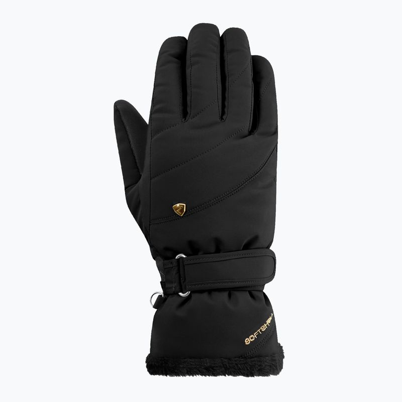 Női síkesztyűk ZIENER Keaka-Z Aquashield PR black/gold art. 2