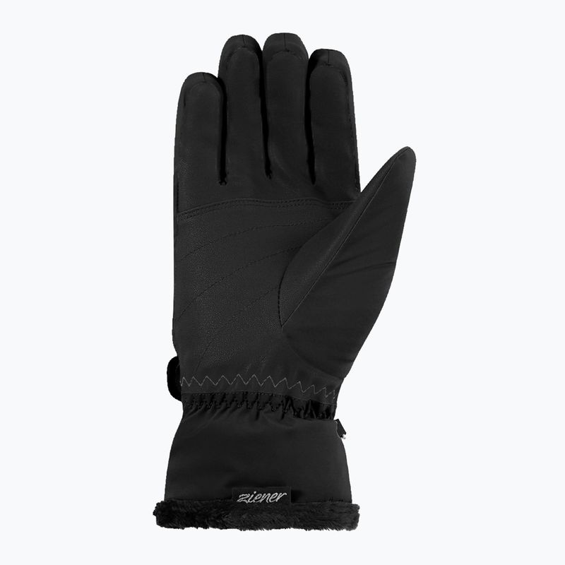 Női síkesztyűk ZIENER Keaka-Z Aquashield PR black/gold art. 3